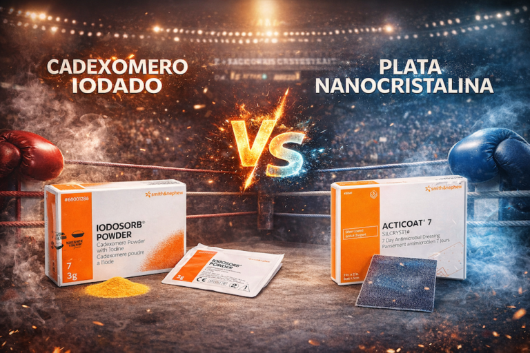 Heridas colonizadas por Pseudomonas aeruginosa: usos de cadexómero iodado vs plata nanocristalina